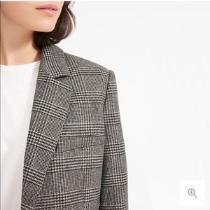 Everlane oversized blazer in glen plaid